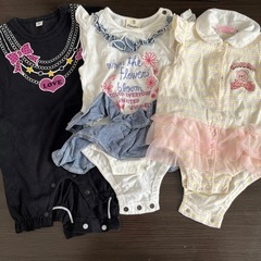 半袖　袖なし　ロンパース