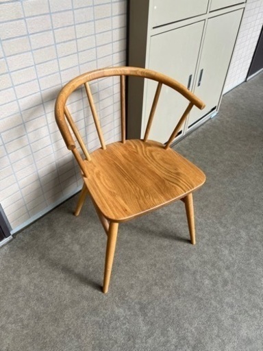 お譲り先決定【値下げ】無印良品　アームチェア　家具 椅子 ダイニングチェア