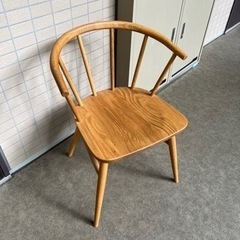お譲り先決定【値下げ】無印良品　アームチェア　家具 椅子 ダイニ...