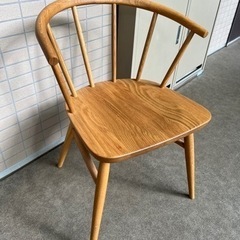 お譲り先決定【値下げ】無印良品　アームチェア　家具 椅子 ダイニングチェアの画像