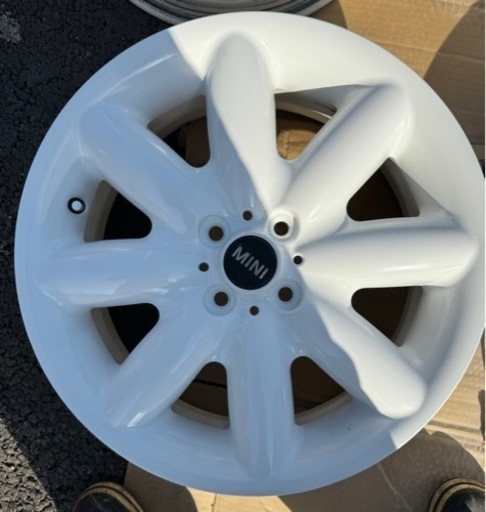 R50 R52 R53 R55 R56 R57等　4H 100 ミニ　ホワイト　　7Jx17+48 100-4H 4本セット　再塗装済