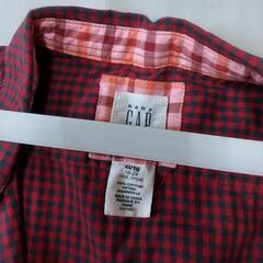 baby GAP 半袖ボタンシャツ チェック柄 夏物 18~24month 90~95cmの画像