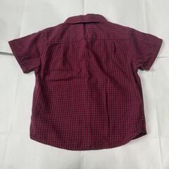 baby GAP 半袖ボタンシャツ チェック柄 夏物 18~24month 90~95cmの画像