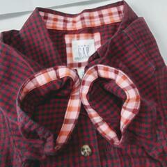 baby GAP 半袖ボタンシャツ チェック柄 夏物 18~24month 90~95cmの画像