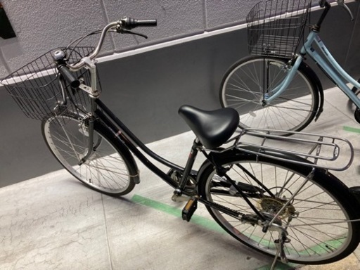 自転車  シティサイクル　6段階変速　ママチャリ