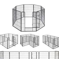 ☆新品未使用☆犬サークル 大型犬 中型犬用 ペットフェンス 折り...