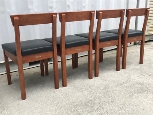 E337◇業務用◇ダイニングテーブル2台・チェア4脚セット◇ペア◇2セット◇居酒屋◇定食屋◇和食◇机◇イス