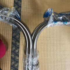【取引中】ステンレス物干し台 2本組（新品）の画像