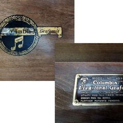 コロンビア 蓄音機 Columbia No.453 Viva-tonal Grafonola  グラフォノーラ ジャンク品 レトロ 当時物 アンティーク  オブジェ 苫小牧西店の画像