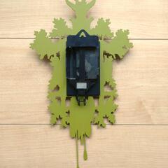 時計 アニマル 掛け時計 振り子 の画像