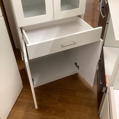 サンウッディ 2枚扉食器棚 ペレット【トレファク 川越店】の画像