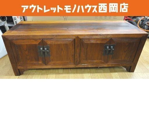キャビネット 幅110×高さ40×奥行35㎝ 木製 扉付き テレビ台 リビング収納 西岡店