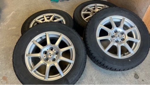 【中古】GOODYEAR グッドイヤー 195/65R15 91Q スタッドレスタイヤ ICE NAVI ZEA ホイール付