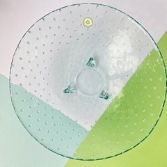 新品 スペイン購入 大ぶりガラス リサイクルガラス 猫脚