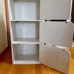 【引渡し先決定】扉付カラーボックスの画像