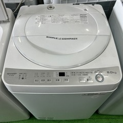 早い者勝ち大セール‼️‼️＋ご来店時、ガン×2お値引き‼️SHARP(シャープ) 2017年製 6.0kg 洗濯機🎉