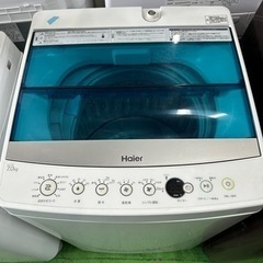 早い者勝ち大セール‼️‼️＋ご来店時、ガン×2お値引き‼️Haier(ハイアール) 2019年製 7.0kg 洗濯機🎉