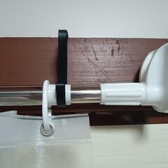 収縮突っ張りポール＆シャワーカーテンの画像