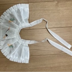 お宮参り　衣装(フード、よだれかけセット)の画像