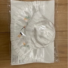 お宮参り　衣装(フード、よだれかけセット)の画像