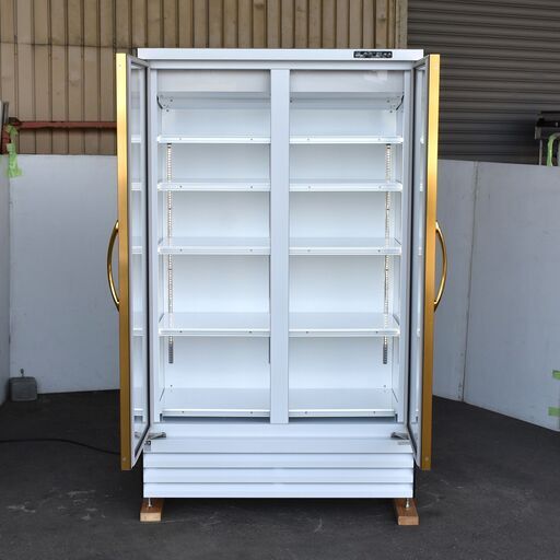 【鳥-11/2】≪yt1273ジ≫ DAIWA/大和冷機 大扉冷蔵ショーケース 401AGTC-EC 幅120cm 観音開き AC100V 簡易動作確認済 現状品 60414-06