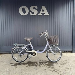 314□岐阜発　△Panasonic/電動アシスト自転車/20インチ/3段変速/充電器無し/バッテリー6.6Ah/走行確認/防犯有り/現状品　R6.4/9□