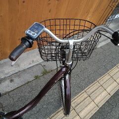 [BRIDGESTONE]Assista(アシスタ)26吋 電動アシスト自転車 8.9Ahバッテリー+充電器+キー2本付き(マットショコラ)の画像