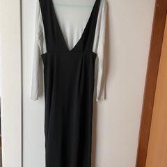 シースルートップス付きワンピース