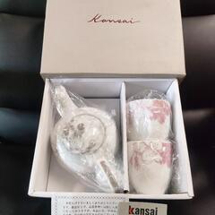 KANSAI　ティーカップ2個&ポットセット