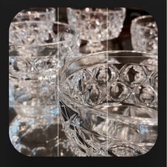 昭和レトロ　クリスタル　サンデーカップ　アイスクリームの画像