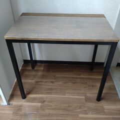 パソコンデスク　80×50×72cm　透明デスクマット付