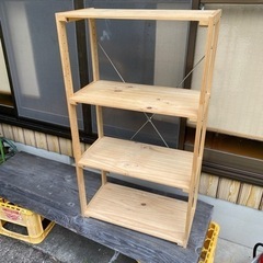 木製棚　シェルフ　ラック　無垢材　
