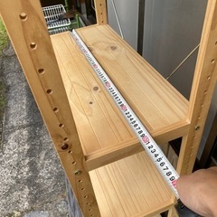 木製棚　シェルフ　ラック　無垢材　の画像
