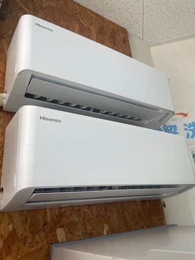 在庫1台あり★美品・2021年製★ハイセンス ルームエアコン 約8～10畳用 HA-S25D-W
