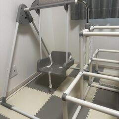 ヤトミ おりたたみわんぱくスライダージム ブランコ付きDXの画像