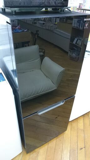 （2024..5.14お買い上げありがとうございます。）シャープ　2ドア冷蔵庫１５２L　２０２２年製　SJ-GD15H-B　黒　50ｃｍ幅　霜取り付き　単身向け　　高く買取るゾウ八幡東店