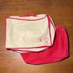 トラベル用インナーバッグ 旅行ポーチ ４ケセット 全てメッシュインナー付き 美品の画像