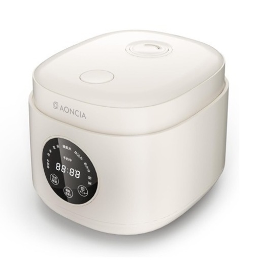 【新品未使用】炊飯器　３合炊き　最大４合　コンパクト　省スペース　マイコン式　おしゃれ　シンプル　タッチパネル操作