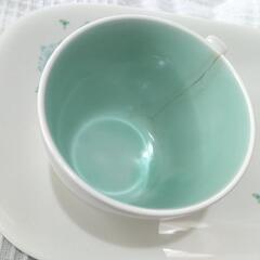 ペアプレート　モーニング　皿　カップの画像
