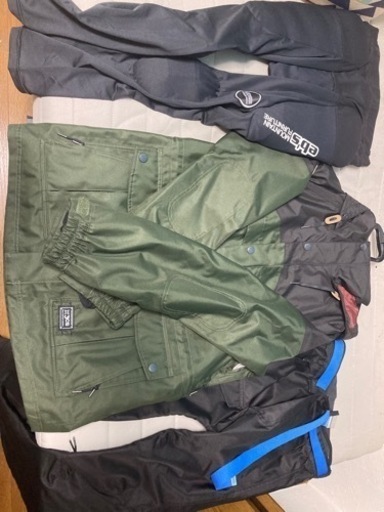 スノーボード4点セット3CS ジャケットパンツ　eb's グローブインナーパンツ