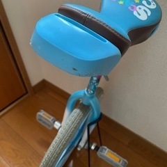 一輪車 ブリヂストン 16インチ 専用スタンド付きの画像