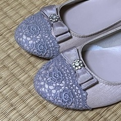バレエシューズ、パンプス　　24.5cmの画像