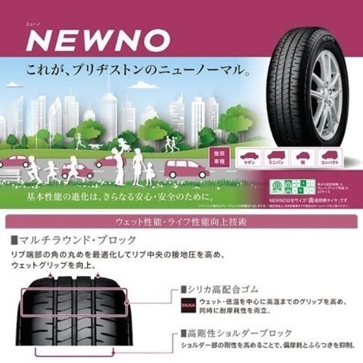 ブリジストン NEWNO 155/65R13 夏タイヤ