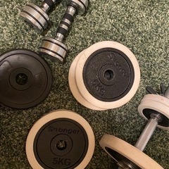 取引中　ダンベル、ベンチ台（腹筋台）