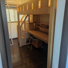 子供用木製　ロフトベット