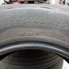 組み換え作業可能 185/65R15 DUNLOP BRIDGESTONE 夏ﾀｲﾔ4本の画像