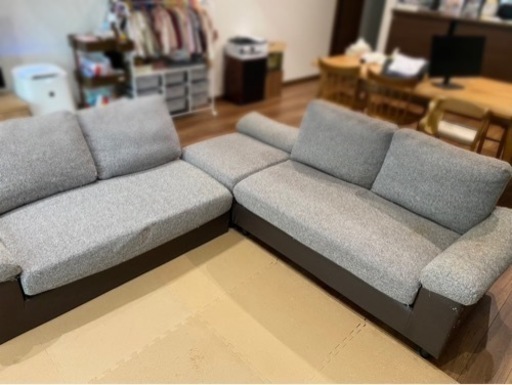 家具 ソファ 　3人掛けソファ　Ｌ字ソファ　5人がけ