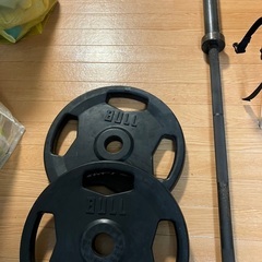 Bullオリンピックシャフト20kg+ウェート15kg2枚+おまけ
