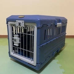 受け渡し夜のみ！防災避難旅行に！犬猫ペット用キャリー　アイリスオ...