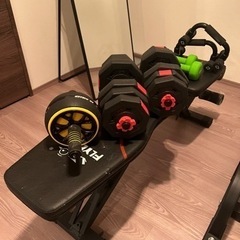 筋トレ用ダンベル、ベンチセット